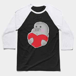 Manatee Love Baseball T-Shirt